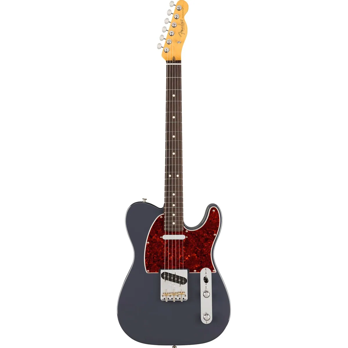 Fender American Professional Classic Telecaster RW Faded Black, traditioneller Tele-Sound, moderne Bespielbarkeit, Deluxe Gigbag