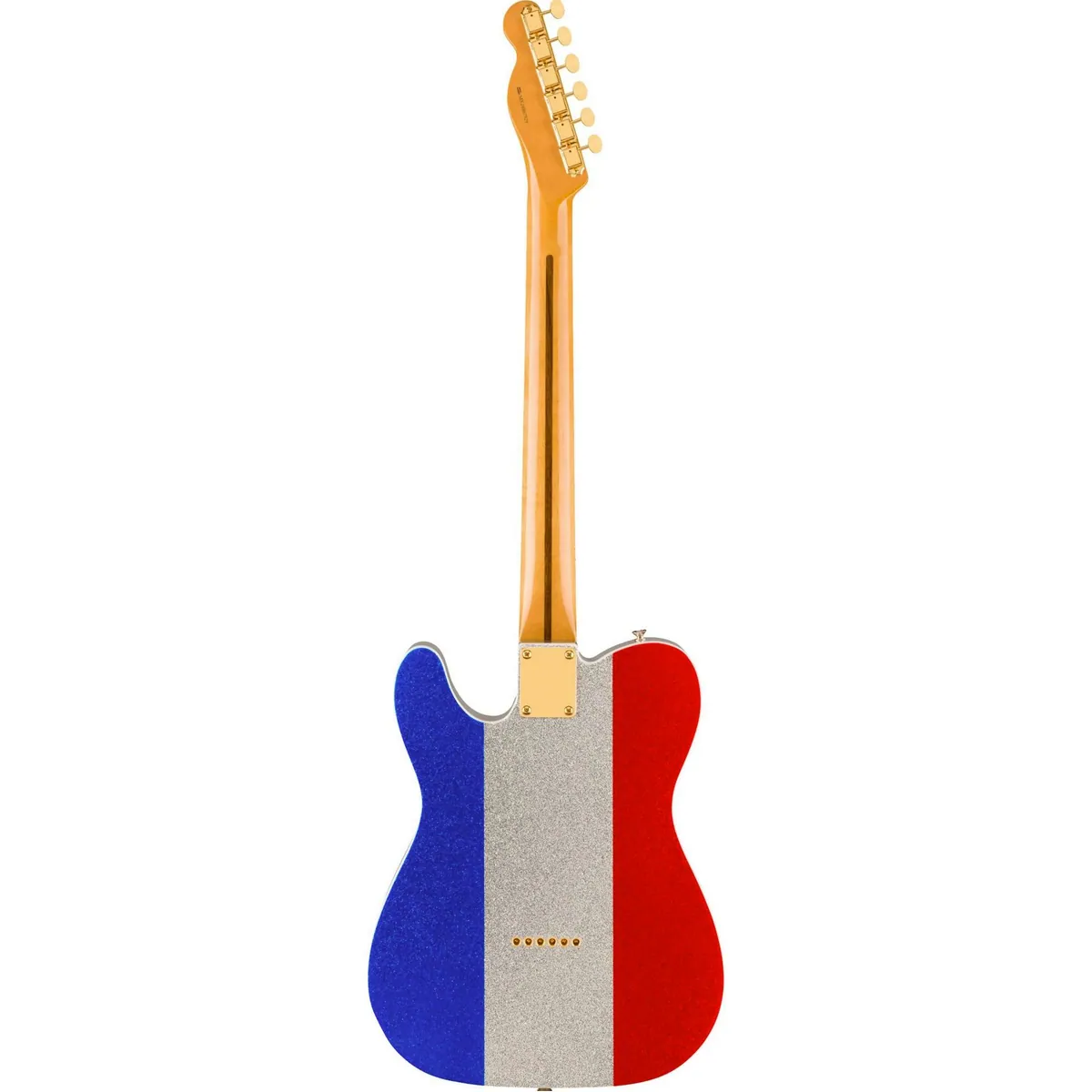 Fender Buck Owens Telecaster MN Red, Silver and Blue Sparkle, vielseitig, stilvoll, professionell 2