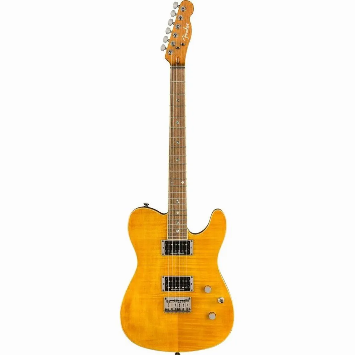 Fender Special Edition Custom Telecaster FMT HH Amber, Mahagonikorpus, Seymour Duncan Humbucker