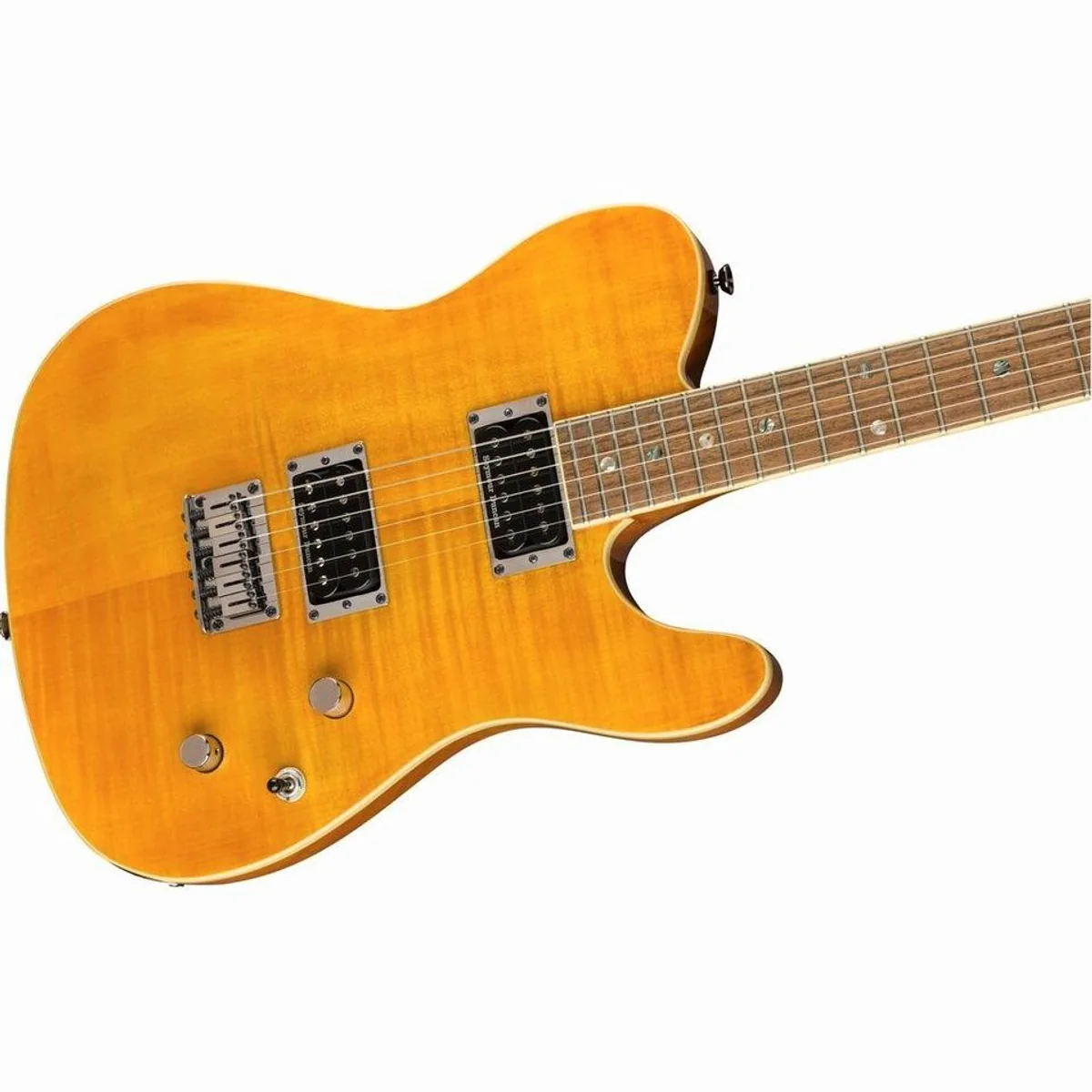 Fender Special Edition Custom Telecaster FMT HH Amber, Mahagonikorpus, Seymour Duncan Humbucker 3