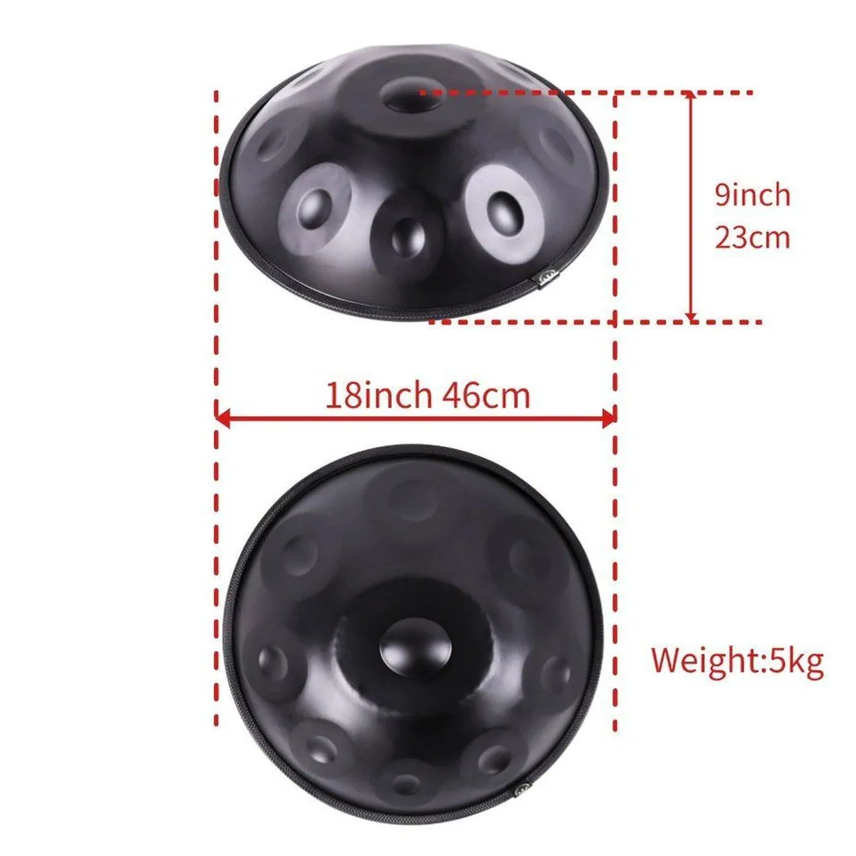Fine Life Pro 9-Ton-Handpan, D-Moll Stimmung, handgehämmert – ideal für Meditation und Auftritte 4