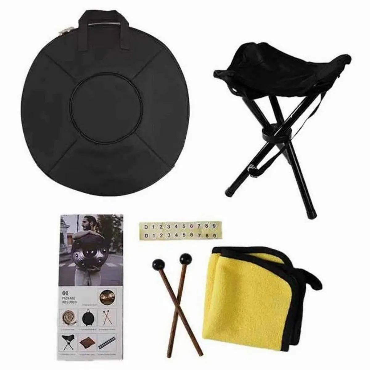 Fine Life Pro 9-Ton-Handpan, D-Moll Stimmung, handgehämmert – ideal für Meditation und Auftritte 5