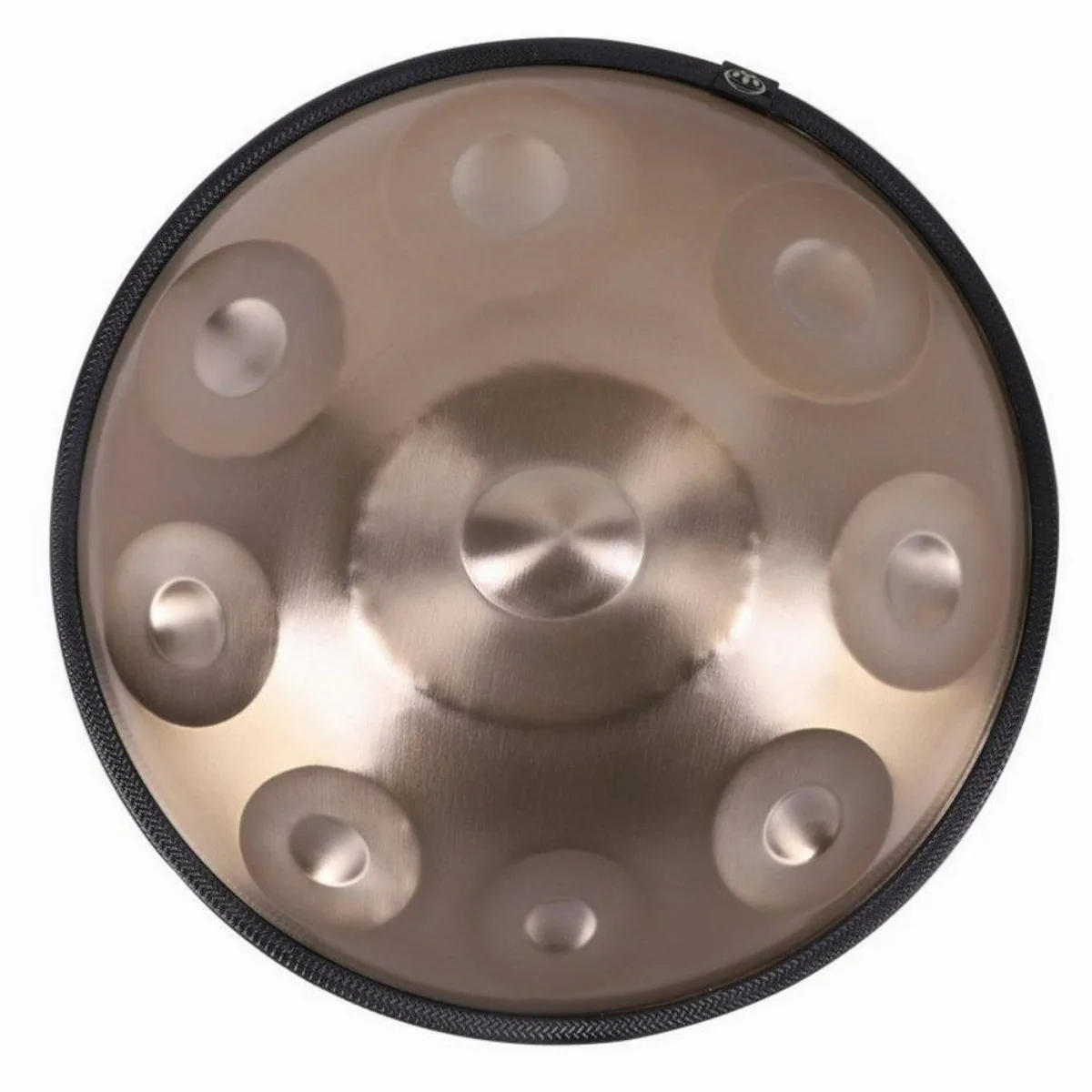 Fine Life Pro 9-Ton-Handpan, D-Moll, Gold — handgehämmert, robust, ideales Einsteigerinstrument