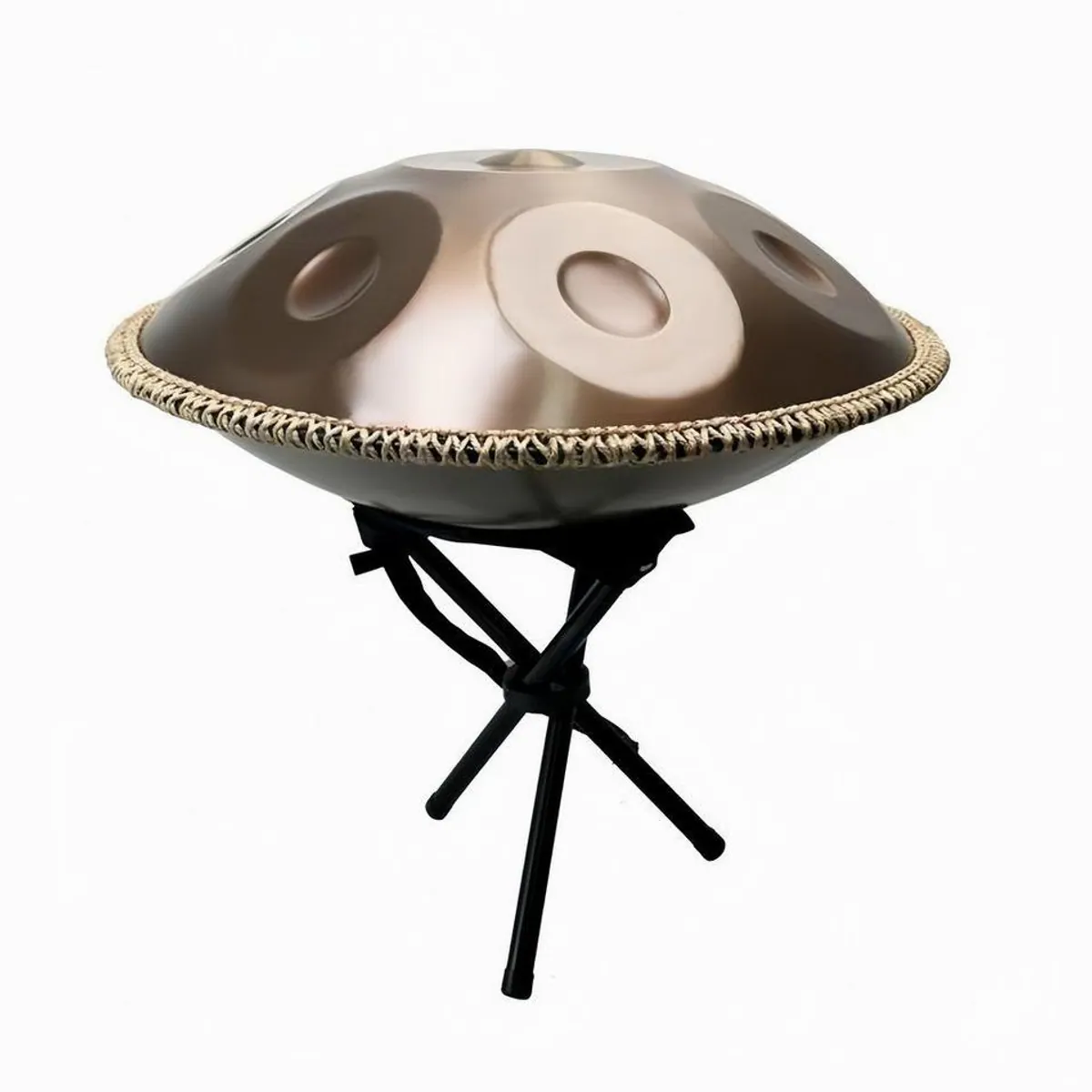Fine Life Pro 9-Ton-Handpan, D-Moll, Gold — handgehämmert, robust, ideales Einsteigerinstrument 3