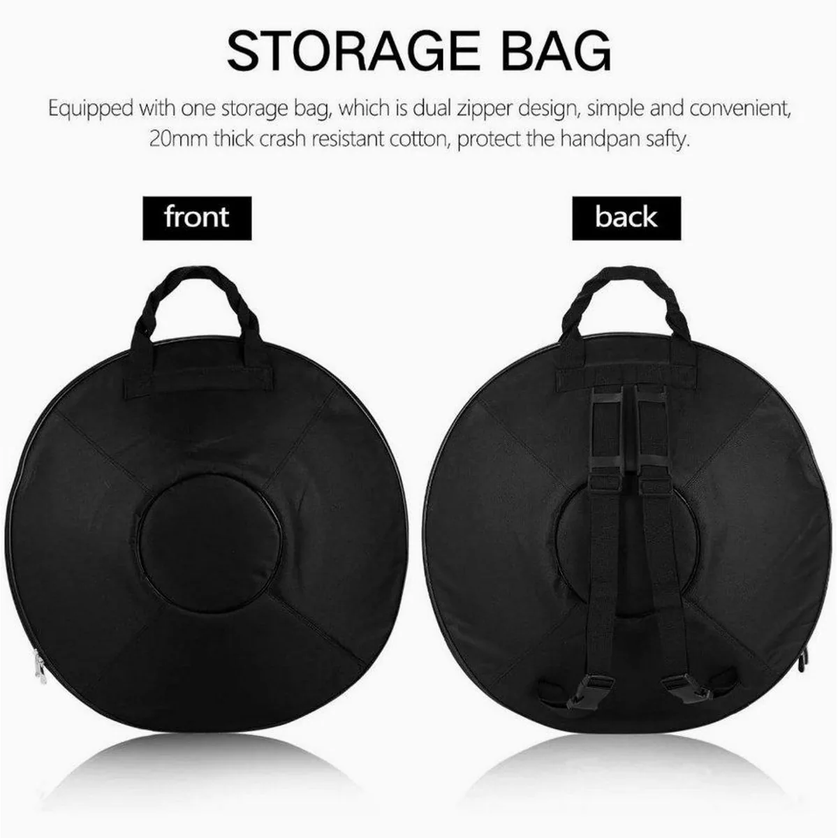 Fine Life Pro 9-Ton-Handpan, D-Moll, Gold — handgehämmert, robust, ideales Einsteigerinstrument 5