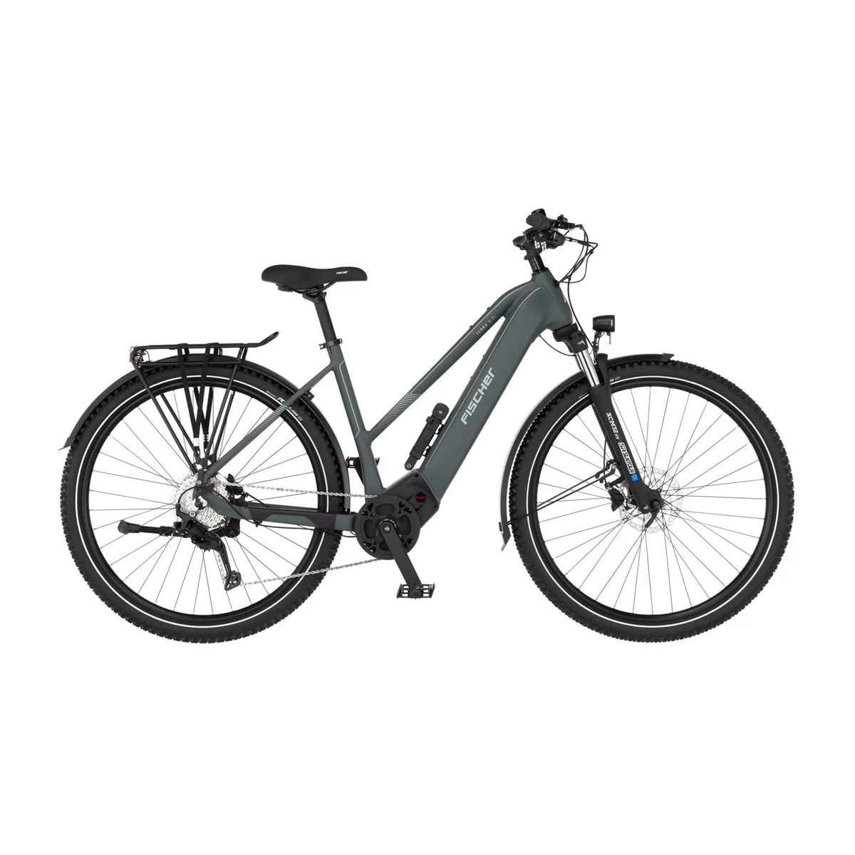 Fischer Terra 6.8I E-Bike, kraftvoller BROSE Mittelmotor, 9-Gang Shimano Schaltung, 711 Wh Akku