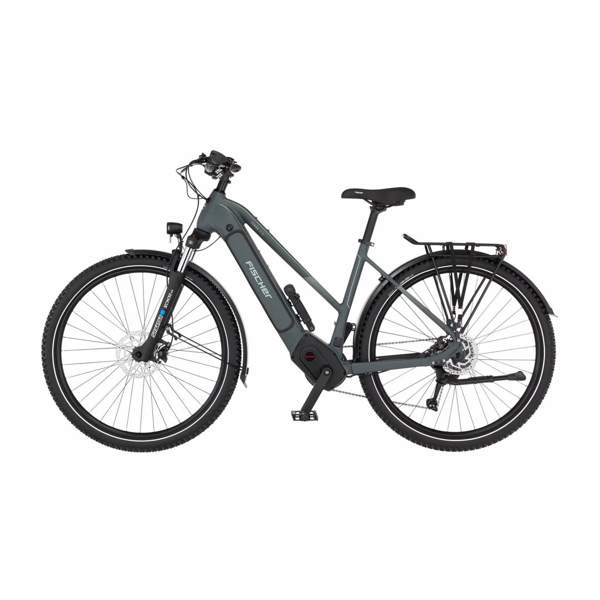 Fischer Terra 6.8I E-Bike, kraftvoller BROSE Mittelmotor, 9-Gang Shimano Schaltung, 711 Wh Akku 4