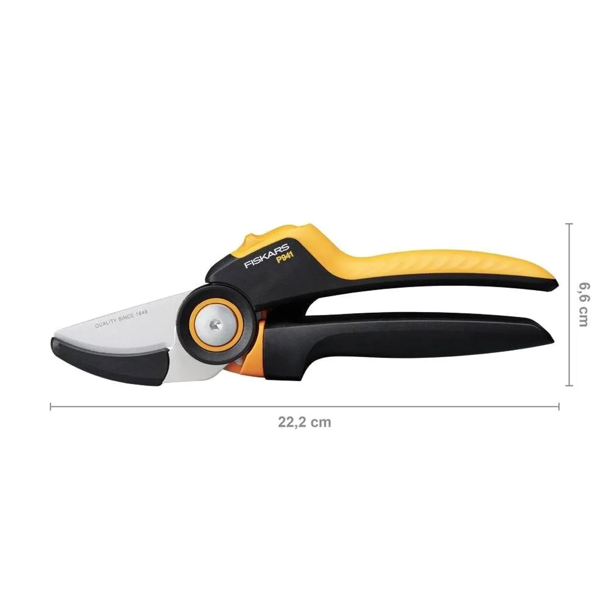 Fiskars X-series Amboss-Gartenschere, 3x Schneidkraft, ergonomischer Griff 4