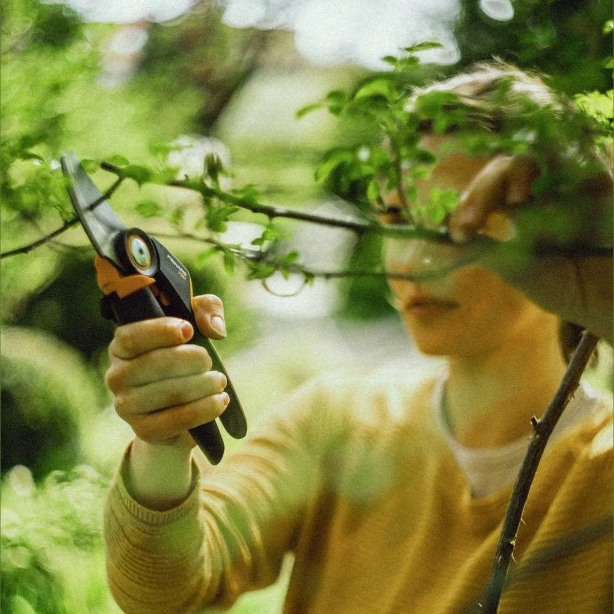 Fiskars Gartenschere X-series L, ergonomisch, PowerGear Technologie 2