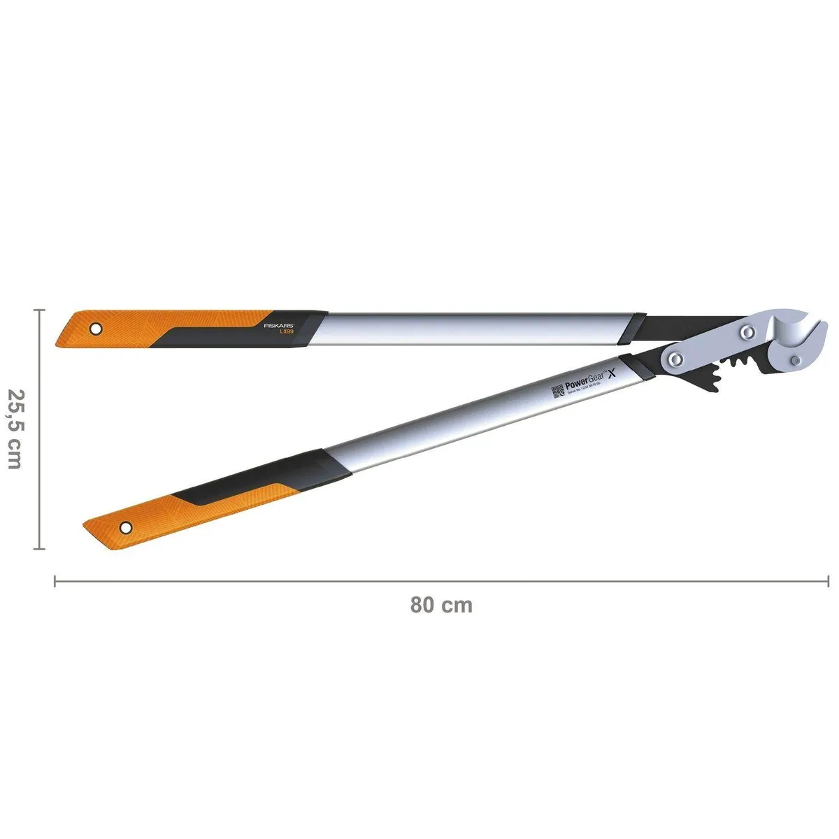 Fiskars PowerGear LX99-L Astschere, präzises Schneiden, kraftsparend, wetterbeständig 5