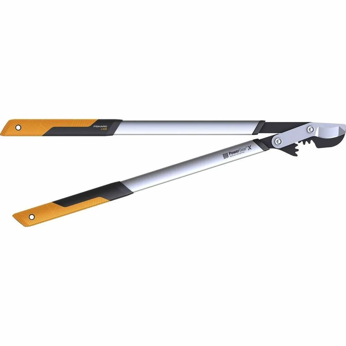 Fiskars Astschere PowerGearX LX98-L, Hochleistung, rutschfester Griff, Bypass-Getriebe