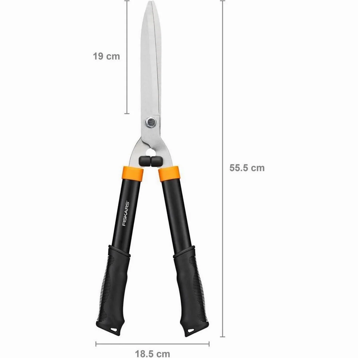 Fiskars HS21 Solid Heckenschere, gehärtete Stahlklingen, komfortabler Soft-Touch Griff 4