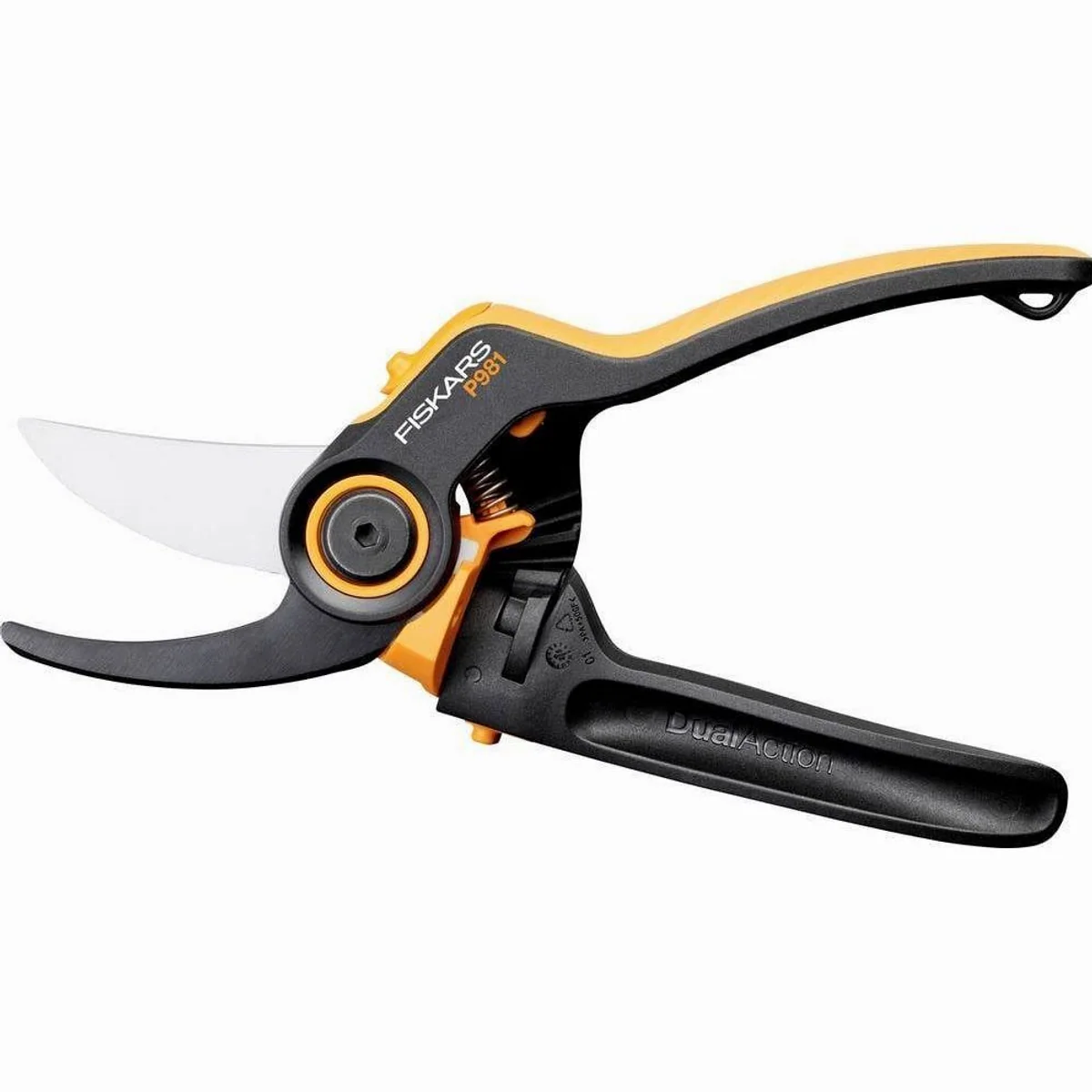 Fiskars X-series Gartenschere, Bypass, ergonomischer Rollgriff, antihaftbeschichtete Klingen