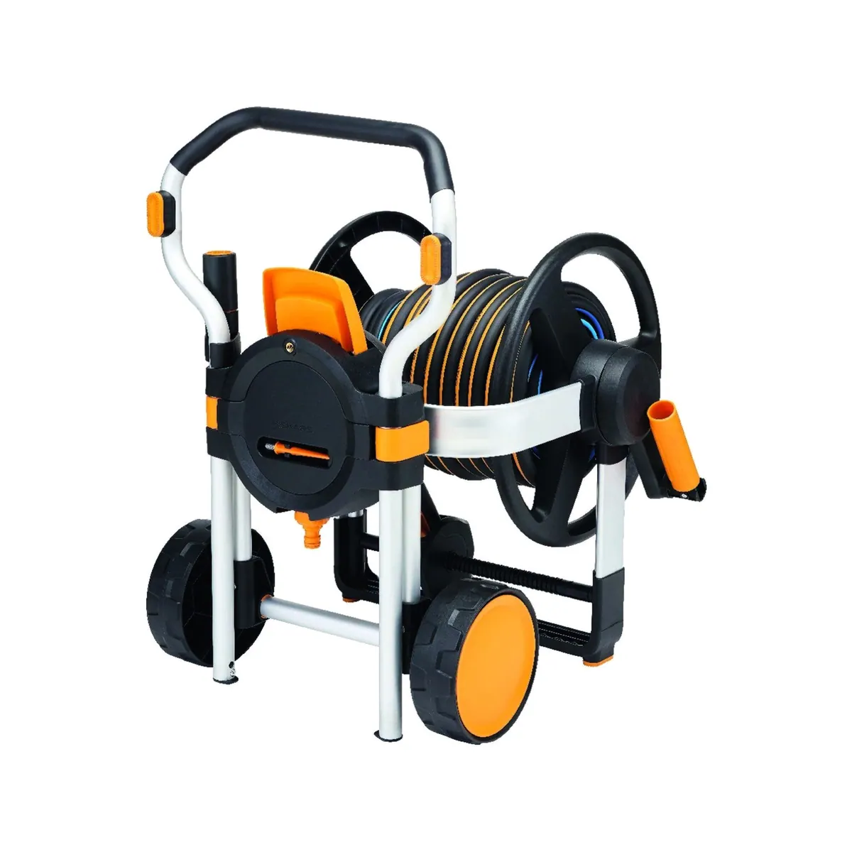Fiskars Waterwheel XL Schlauchwagen, manuell, 20 m Schlauch, ergonomischer Griff