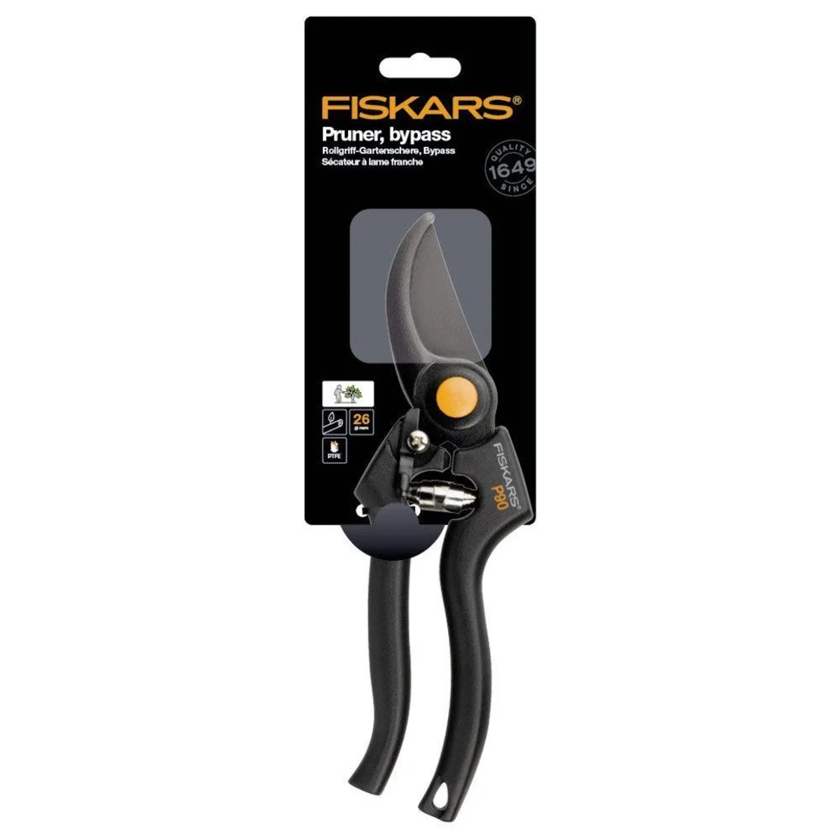 Fiskars Pro P90 Gartenschere, präziser Bypass-Schnitt, ergonomische Griffe 4