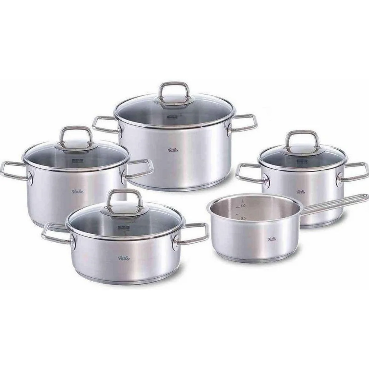 Fissler Viseo Topf-Set, 9-teilig, Edelstahl 18/10, Induktionsgeeignet