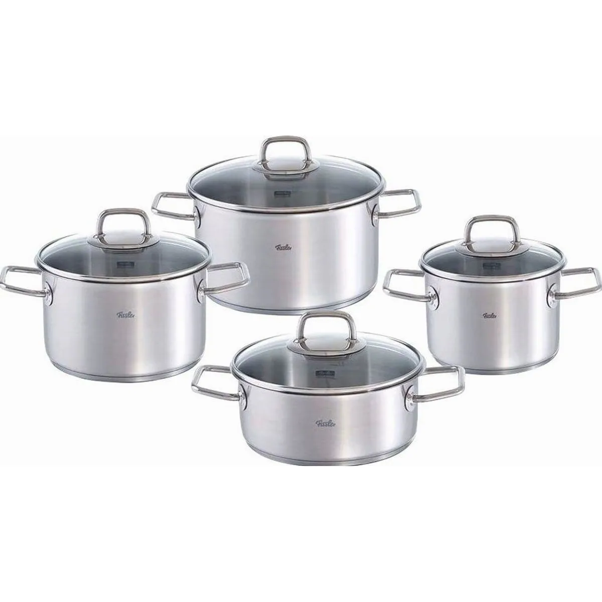 Fissler Viseo Topf-Set, 8-teilig, Edelstahl 18/10, induktionsgeeignet