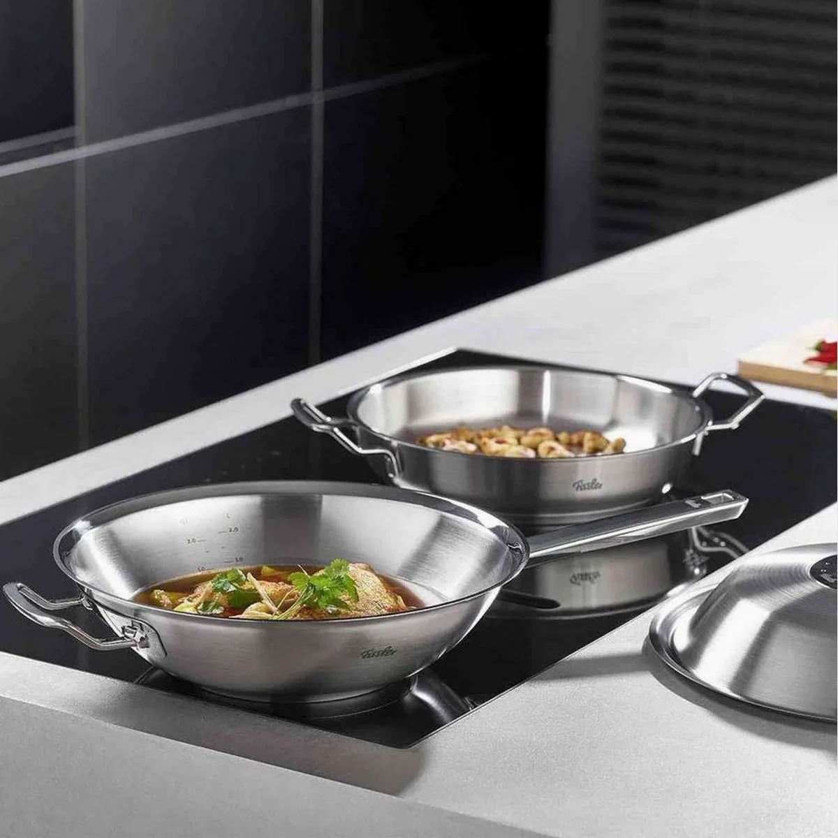 Fissler Servierpfanne ORIGINAL-PROFI COLLECTION, Edelstahl 18/10, breiter Schüttrand 3