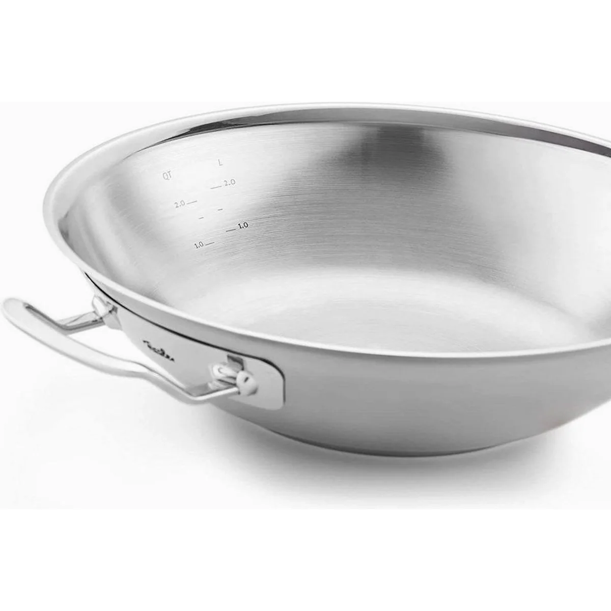 Fissler Wok ORIGINAL-PROFI COLLECTION, Edelstahl 18/10, mit Deckel, 2-tlg. 3