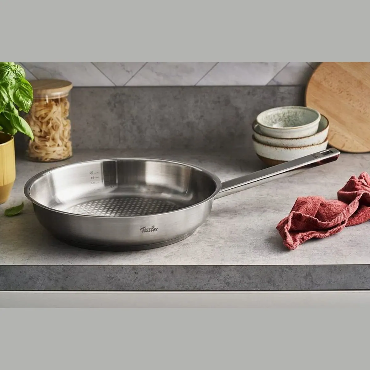 Fissler Bratpfanne ORIGINAL-PROFI COLLECTION, Edelstahl 18/10, breiter Schüttrand 5