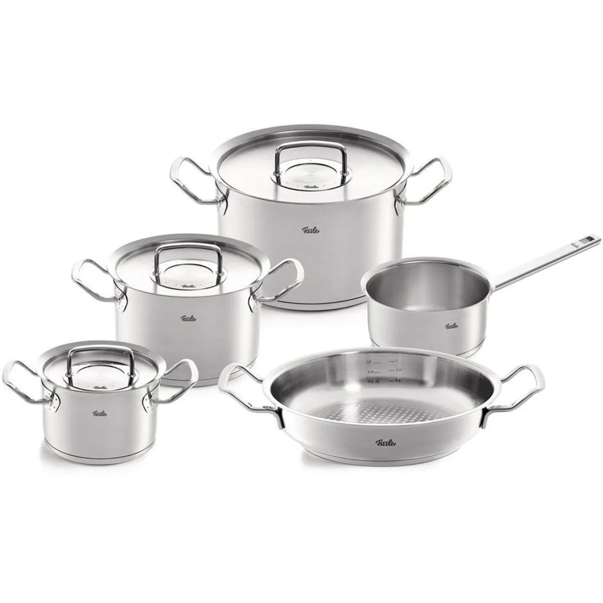 Fissler Original-Profi Collection Topf-Set, 8-teilig, Edelstahl 18/10 — für anspruchsvolle Köche