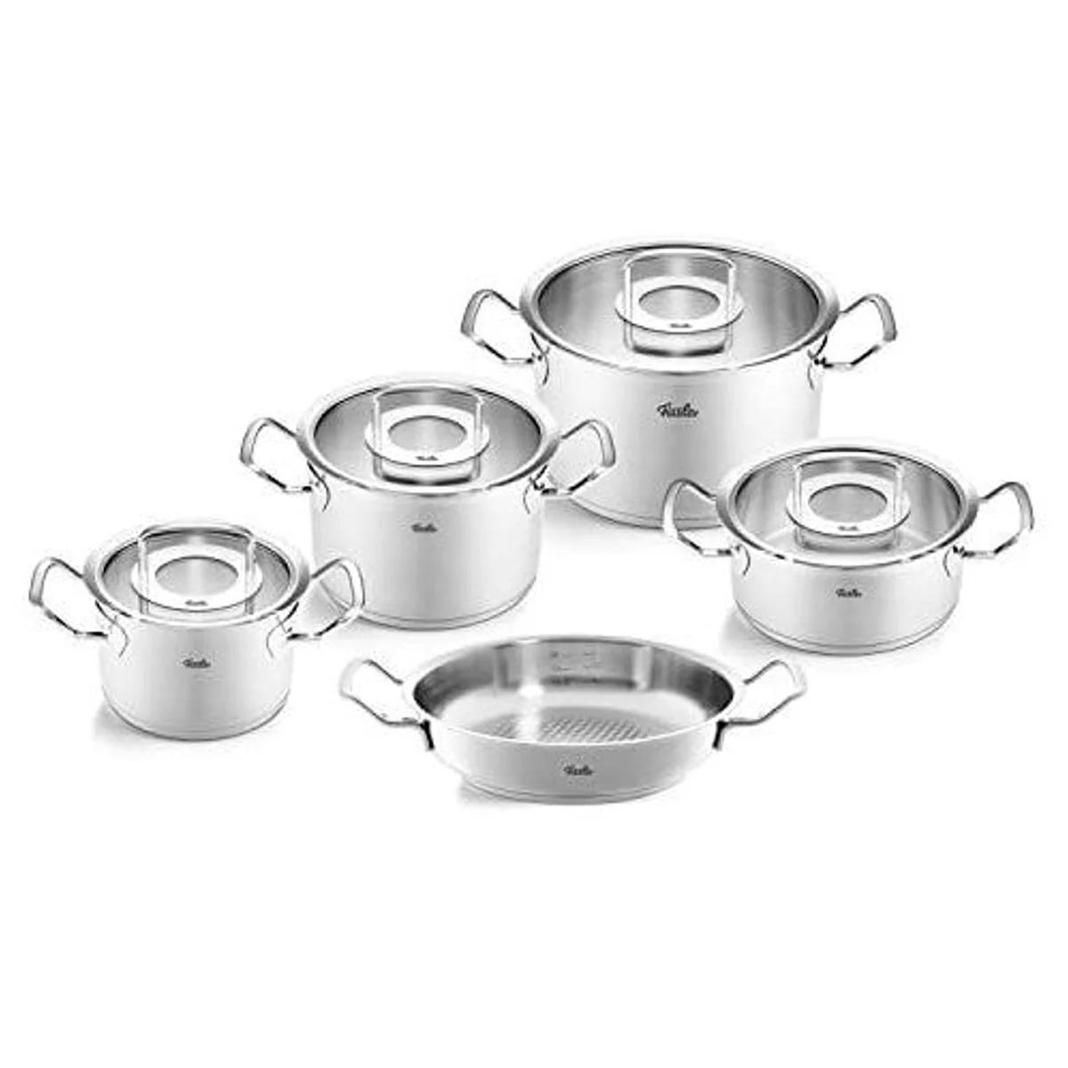 Fissler Original-Profi Collection Topf-Set, 5-teilig, Edelstahl 18/10 — für Profiköche und Hobbyköche