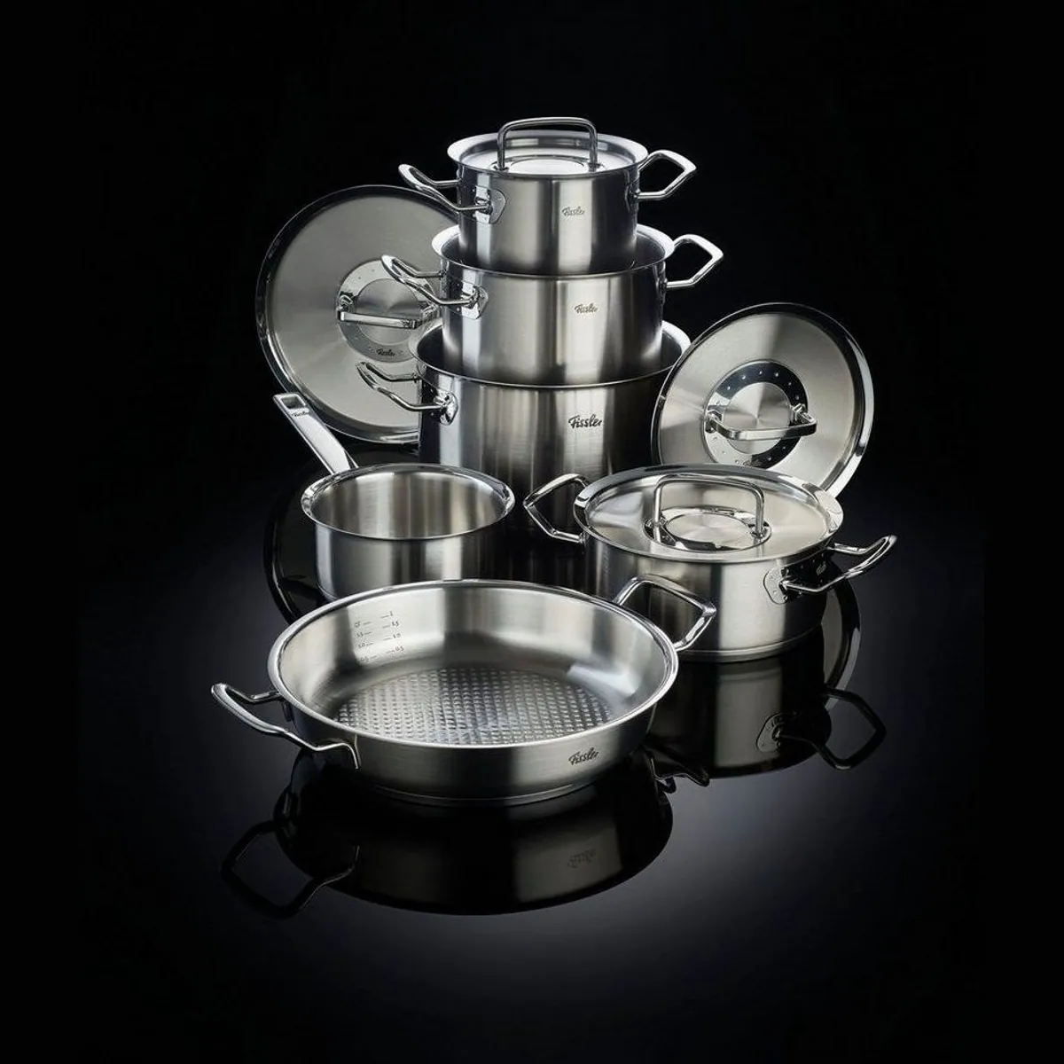 Fissler Original-Profi Collection Topf-Set, induktionsgeeignet, 6-teilig 2