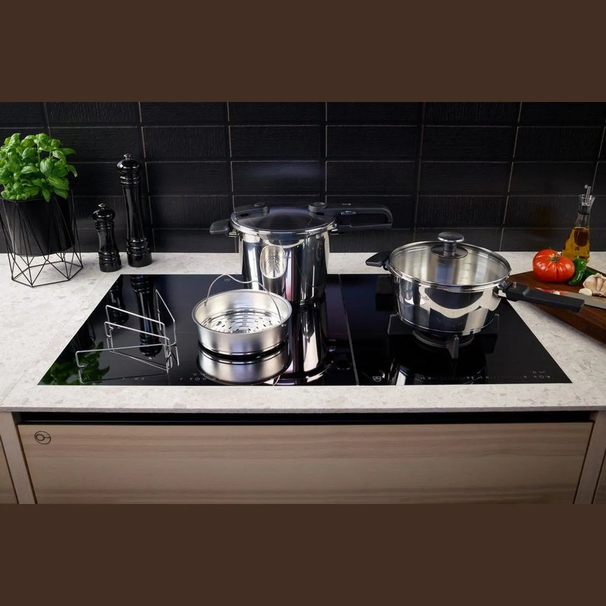 Fissler Vitaquick Schnellkochtopf Set, 6-teilig, Edelstahl, energieeffizient und vitaminbewahrend 2