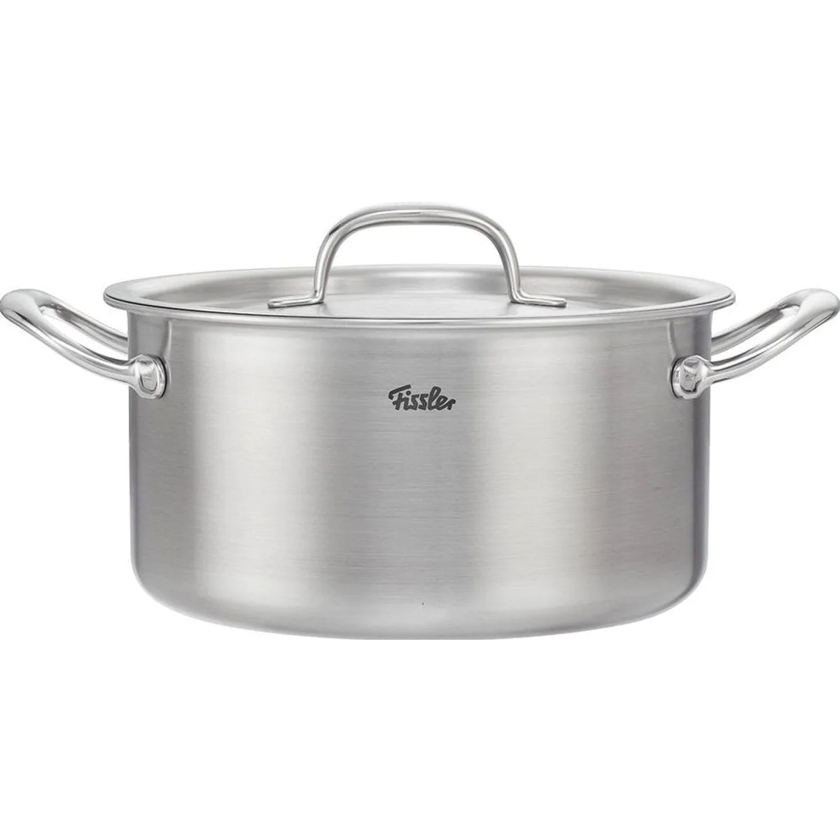 Fissler M5 Pro-Ply Kochtopf 24 cm, präzise Wärmeverteilung, ergonomische Griffe