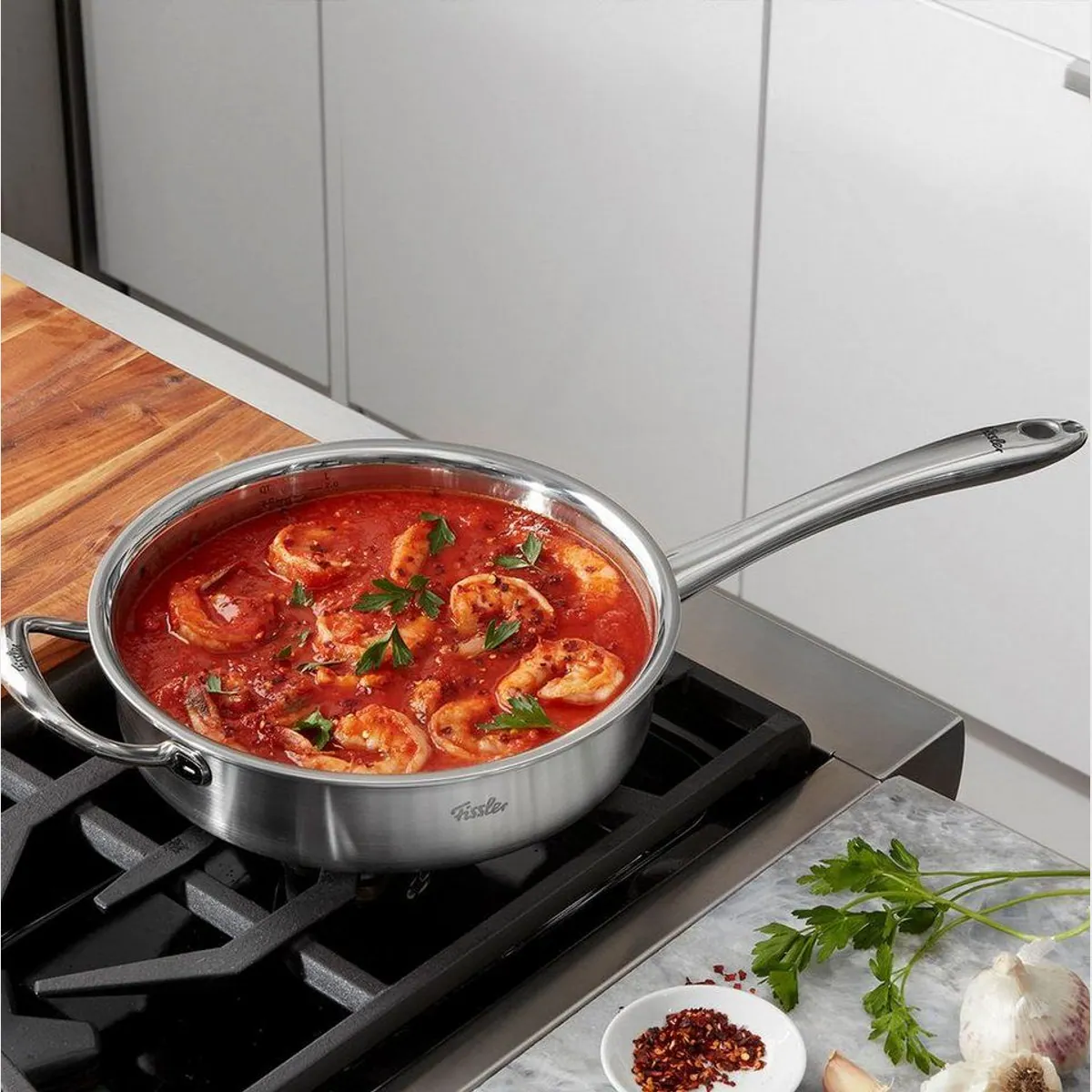 Fissler M5 Pro-Ply Bratpfanne, präzise Temperaturkontrolle, 5-lagiges Mehrschichtmaterial 4