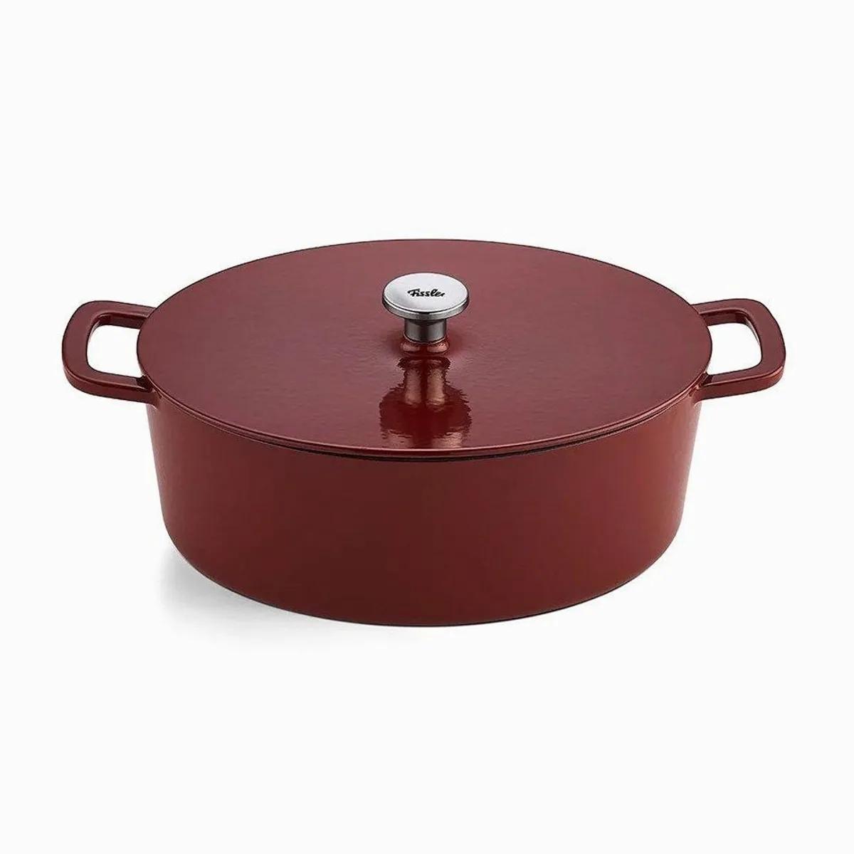 Fissler Moments Collection Gusseisen Bräter, oval 33 cm, hitzebeständig bis 250°