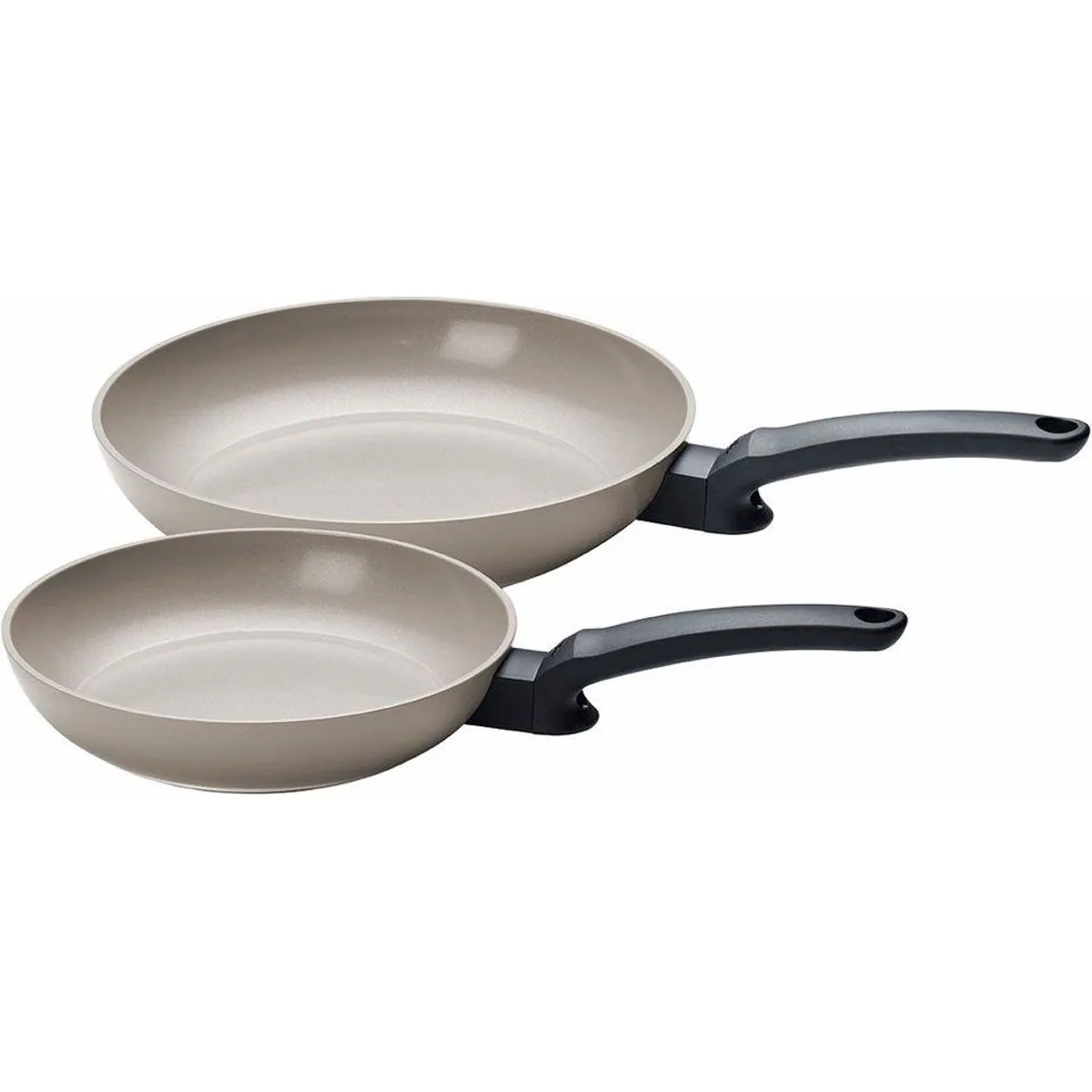 Fissler Ceratal Evo Classic Pfannen-Set, Aluminium, ergonomischer Soft-Touch-Griff