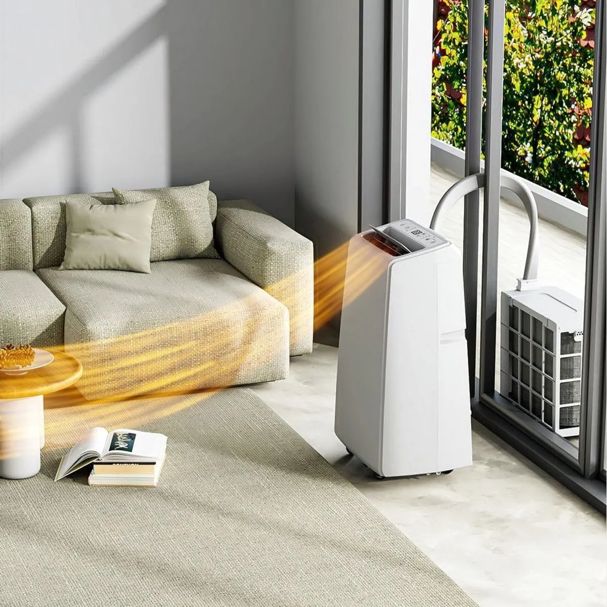 FM-SOLAR YFG-12H/FC6-W, mobile Klimaanlage 12000 BTU, heizen & kühlen 5