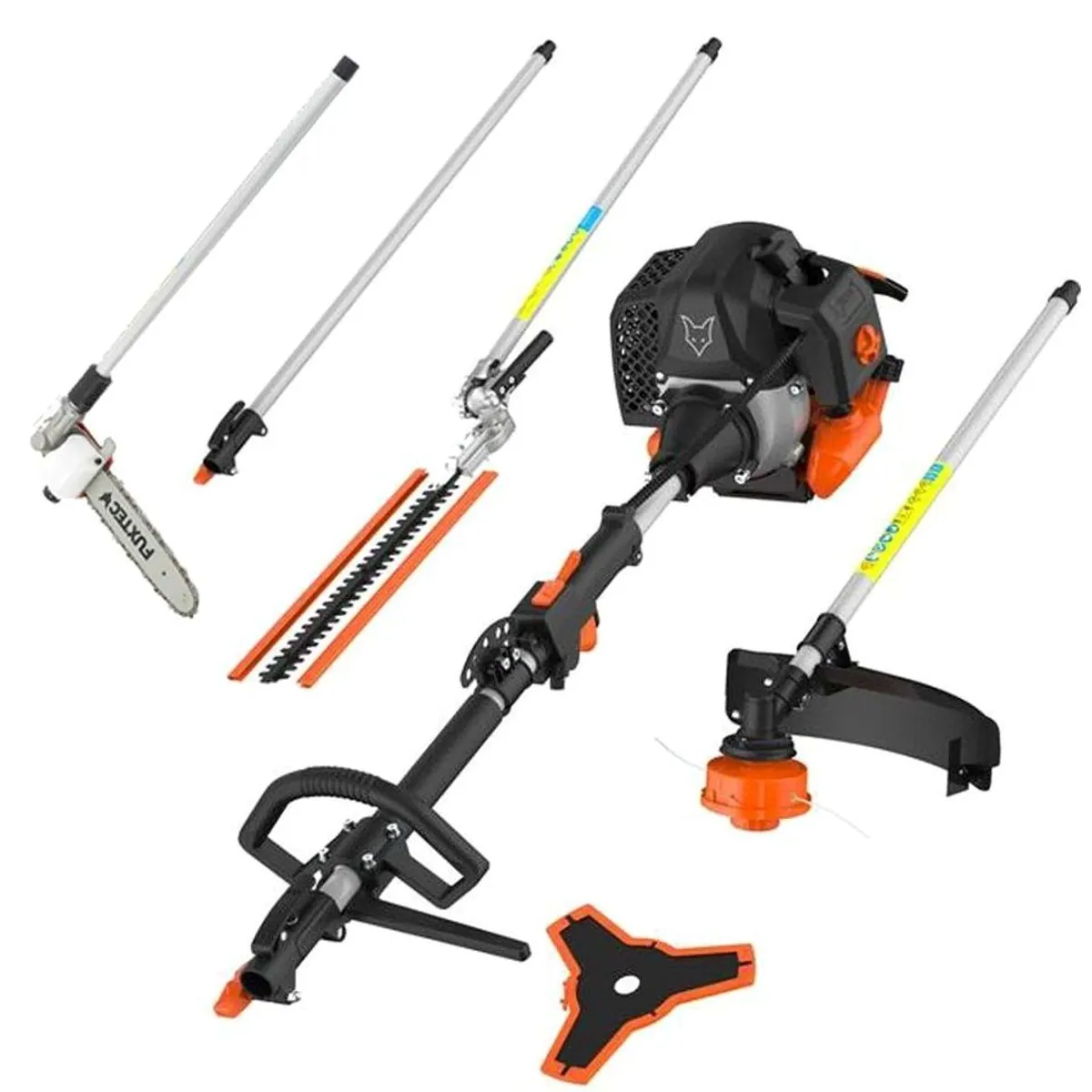 FUXTEC FX-MT252ER Benzin-Motorsense, 5in1 Multitool, 52ccm, 3PS