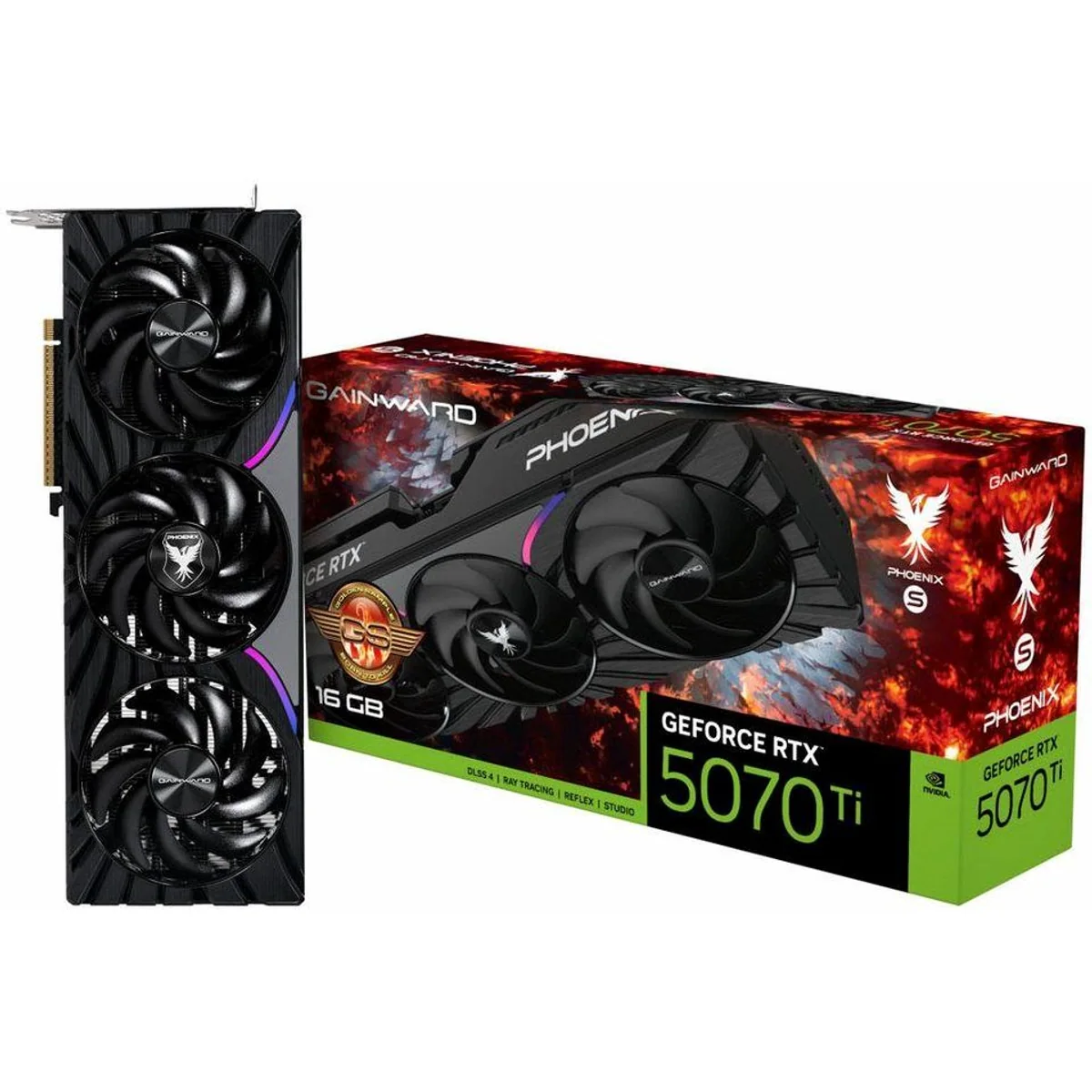 Gainward GeForce RTX 5070 Ti Phoenix-S GS, 16 GB GDDR7, 8960 CUDA Cores