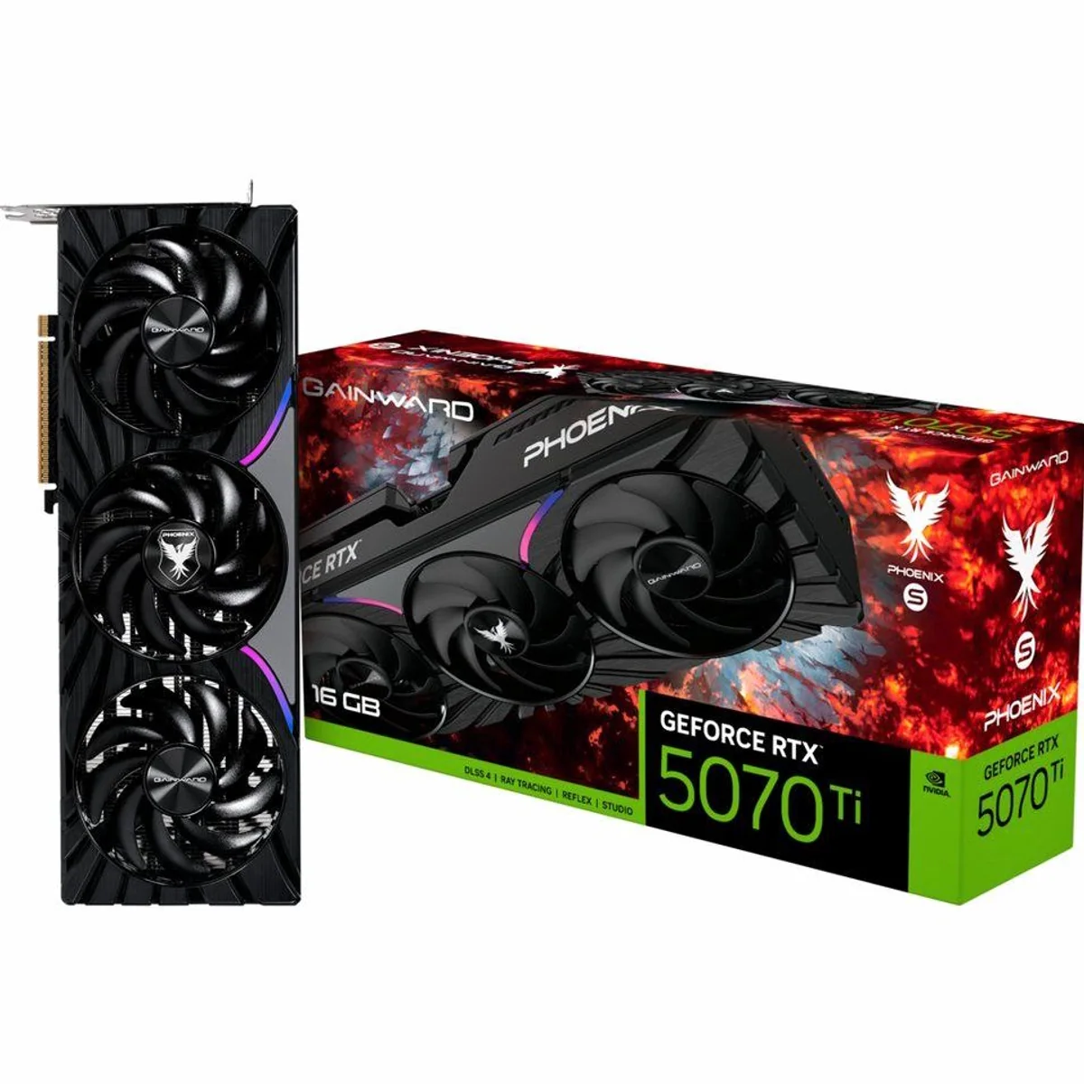 Gainward GeForce RTX 5070 Ti Phoenix-S, 16 GB GDDR7, Real-Time Ray Tracing