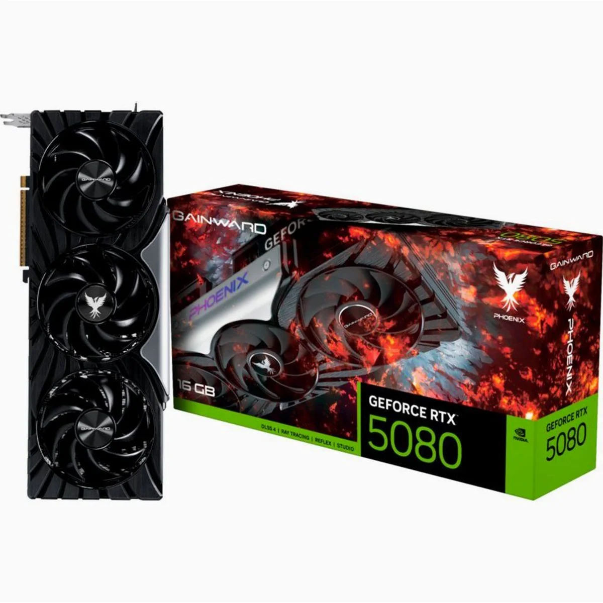 Gainward GeForce RTX 5080 Phoenix V1, 16 GB GDDR7, DLSS 5, 3x DisplayPort, 1x HDMI 2.1