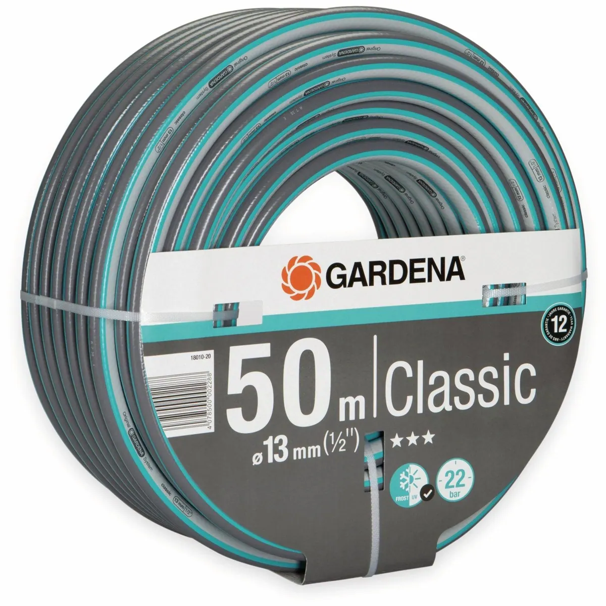 GARDENA Gartenschlauch Classic, druckfest, UV-beständig, 50 m