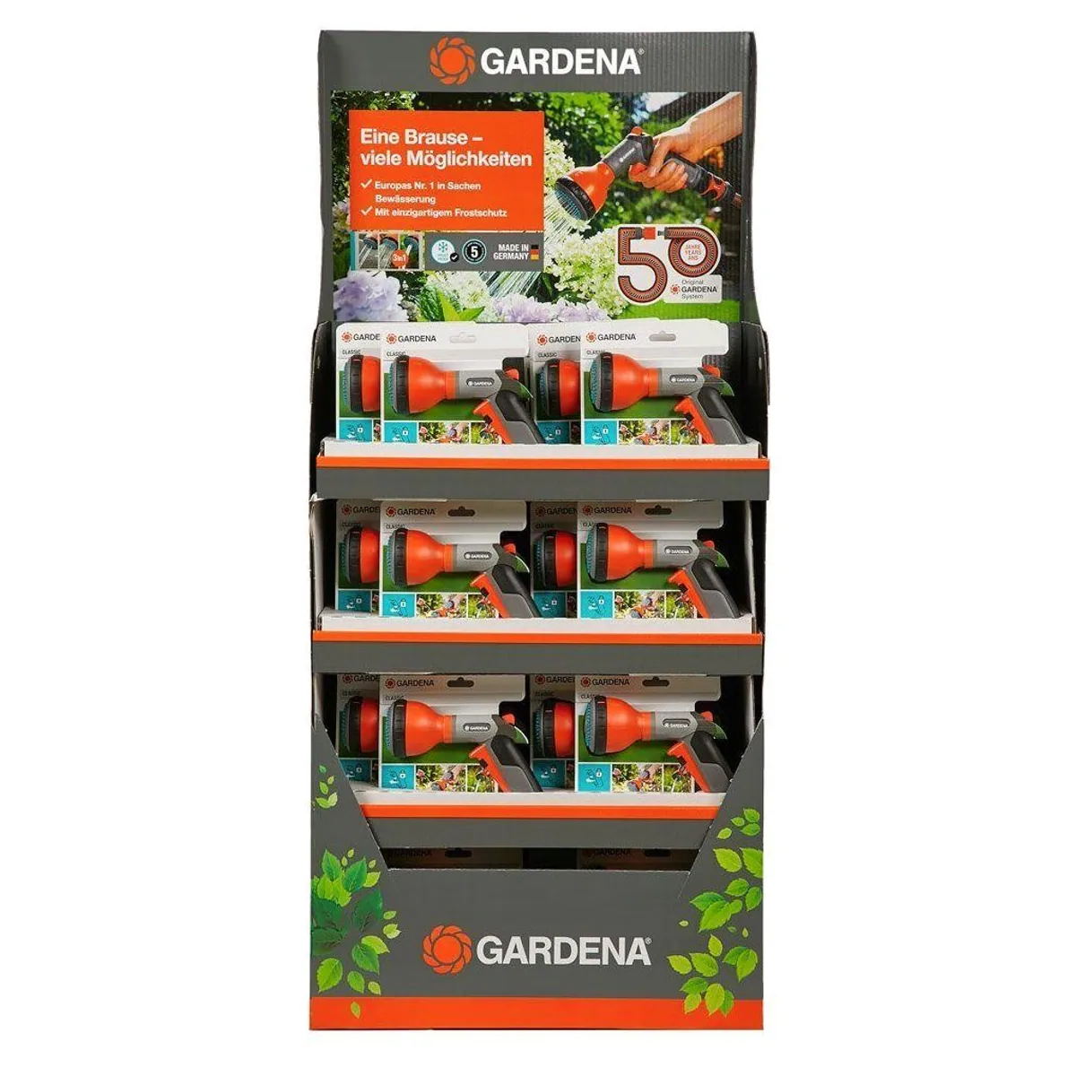 Gardena Classic Multibrause, vielseitige Anwendung, ergonomisches Design, einfache Handhabung