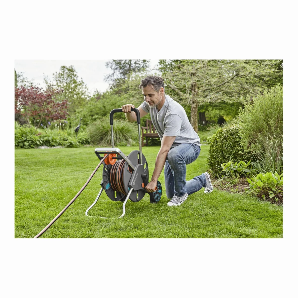 Gardena CleverRoll L Easy Schlauchwagen, einfache Handhabung, frostgeschützt, wartungsfrei 5