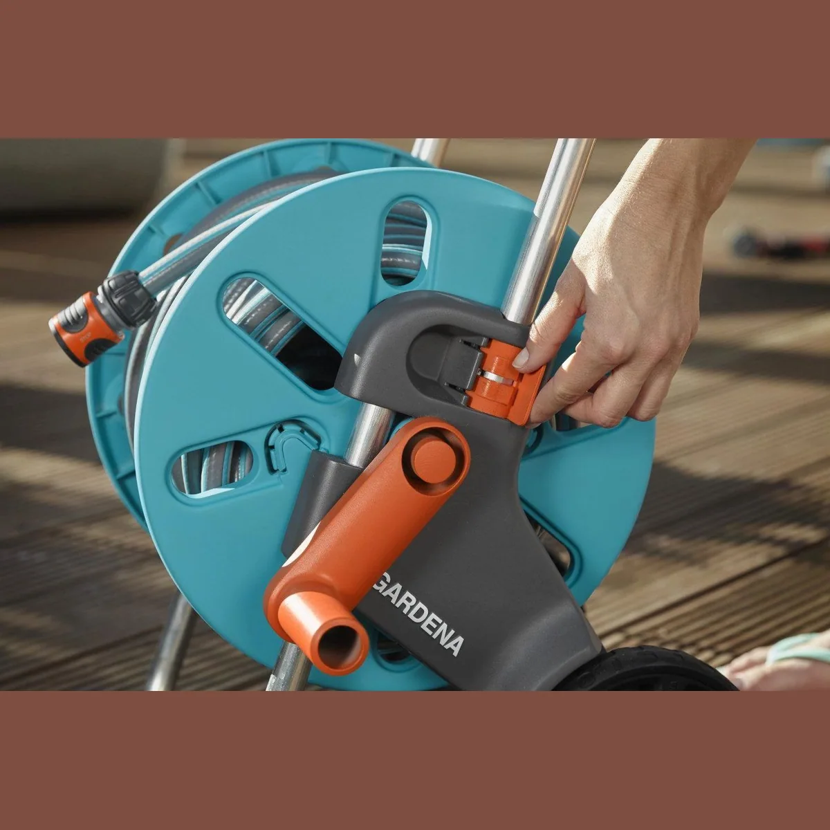 Gardena CleverRoll S Schlauchwagen, 20 m Schlauch, frostbeständig, platzsparend 4