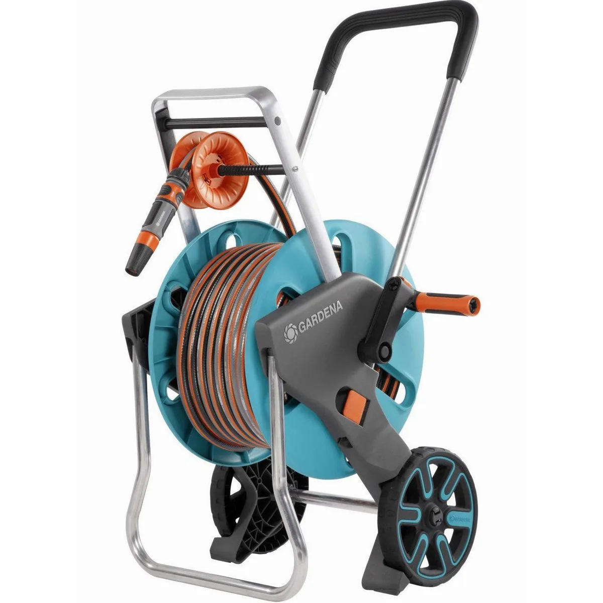 Gardena CleverRoll M Easy Set, 20 m Schlauch, ergonomische Handhabung, frostbeständig