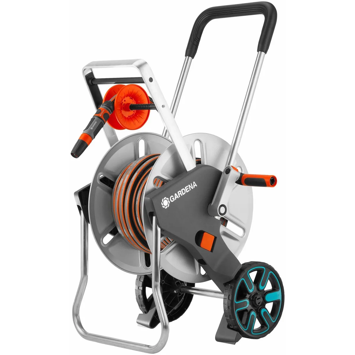 Gardena CleverRoll M Easy Schlauchwagen, stabil, 25 m Schlauch, frostbeständig