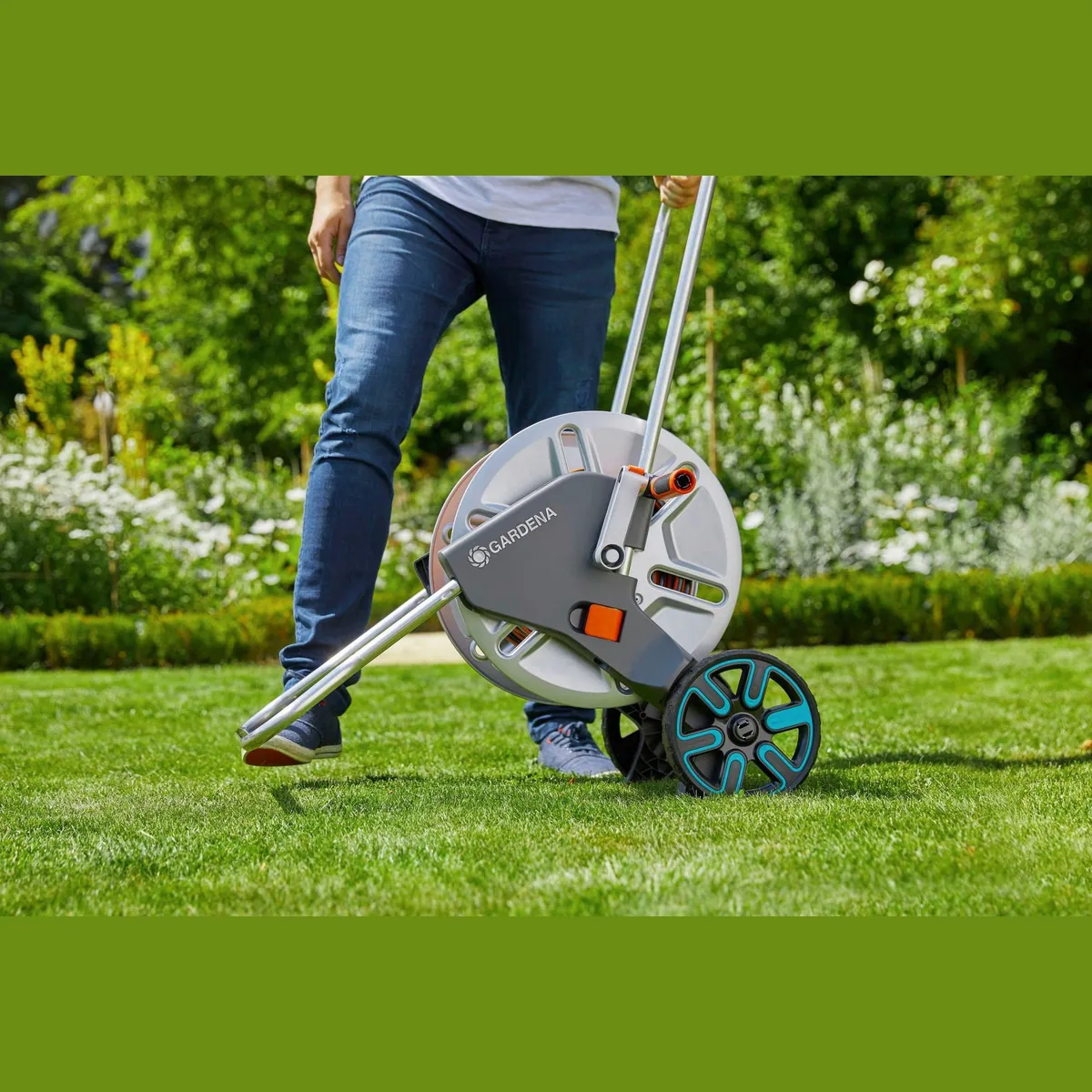 Gardena CleverRoll M Easy Schlauchwagen, stabil, 25 m Schlauch, frostbeständig 2
