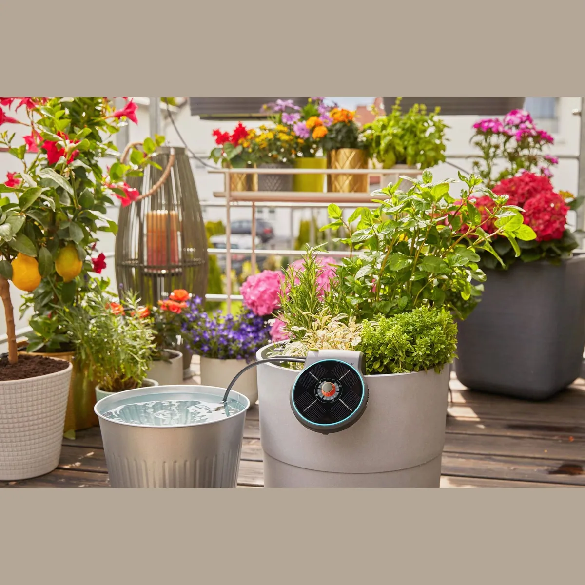 GARDENA AquaBloom Set, solarbetrieben, bewässert bis zu 20 Pflanzen 2