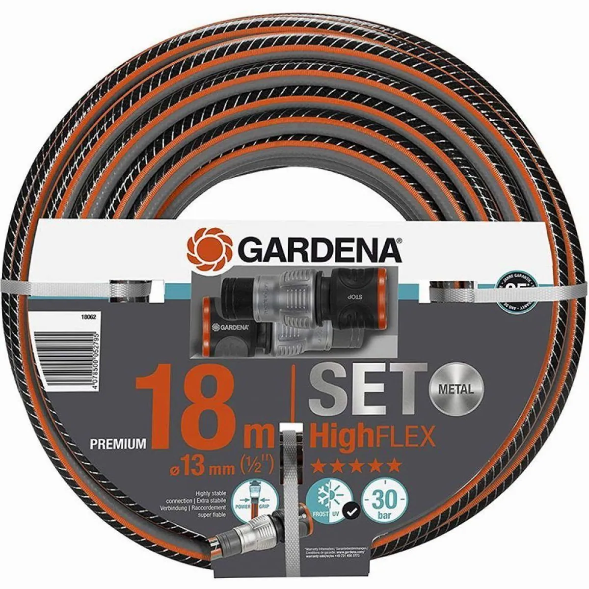 GARDENA Comfort HighFLEX Schlauch 18 m, 13 mm, druckfest und flexibel