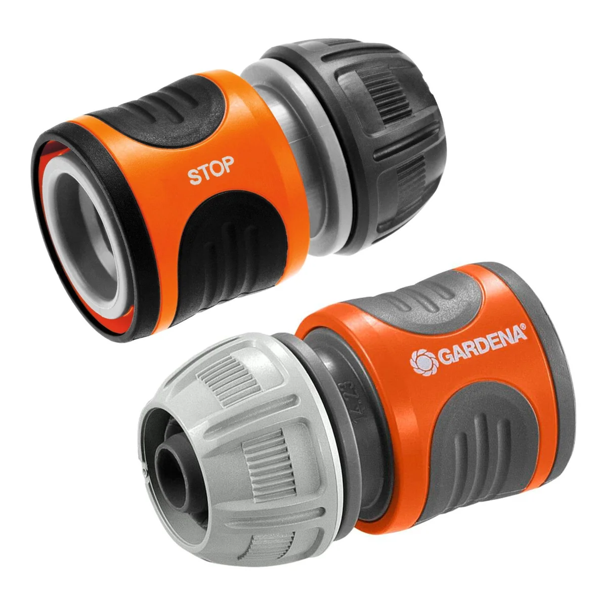 Gardena Schlauchverbinder-Satz 13 mm und 15 mm, einfache Handhabung, frostbeständig