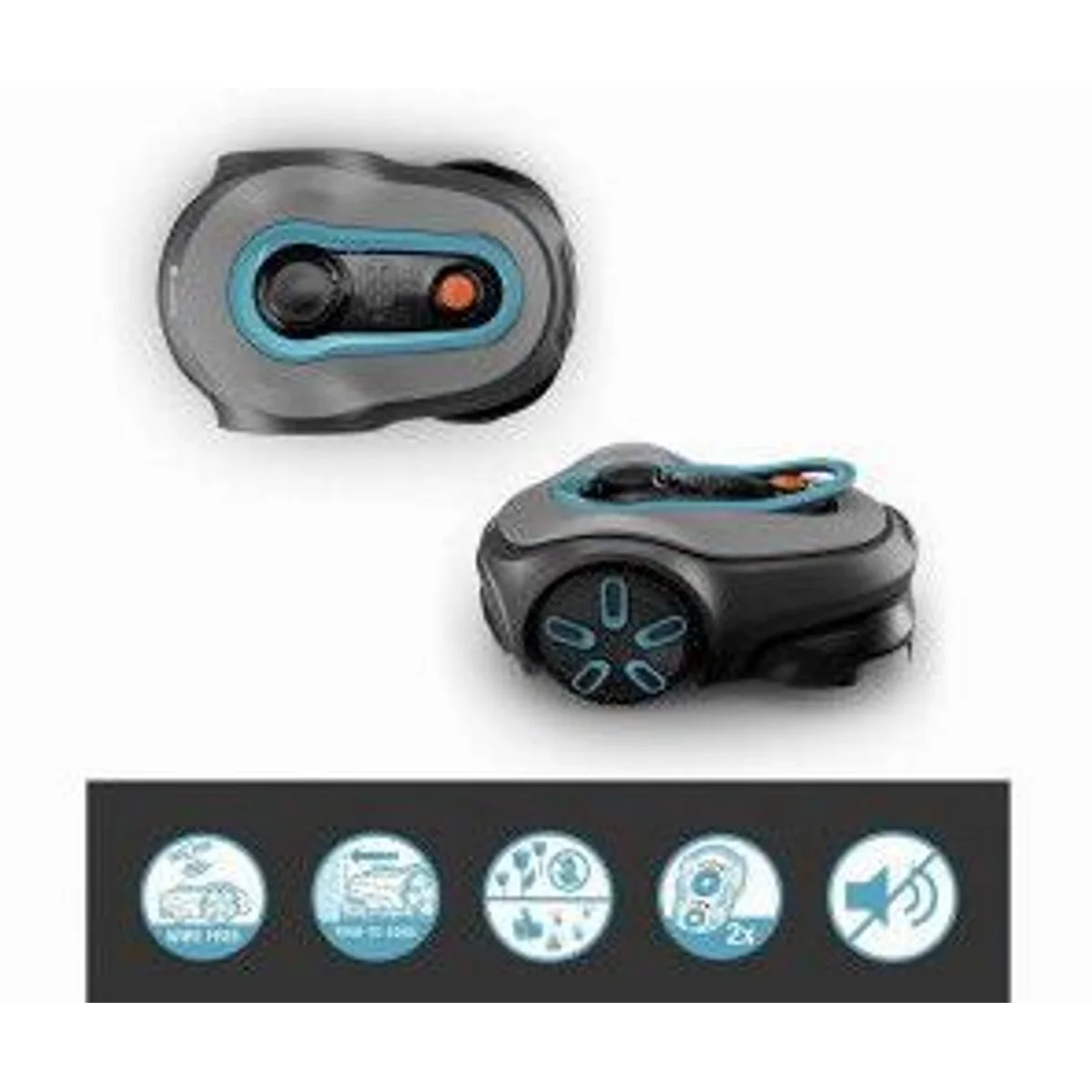 Gardena smart Sileno free 800 Set, effiziente Rasenpflege, einfach programmierbar, leise im Betrieb 2