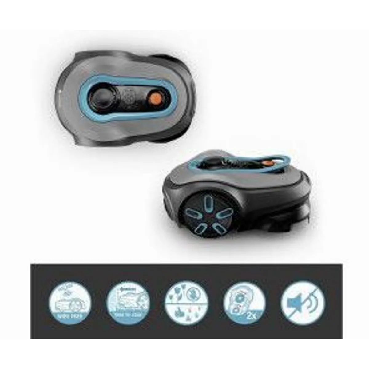 Gardena smart Sileno free 1200 Set, vollautomatischer Rasenmäher, App-Steuerung, leise im Betrieb 3