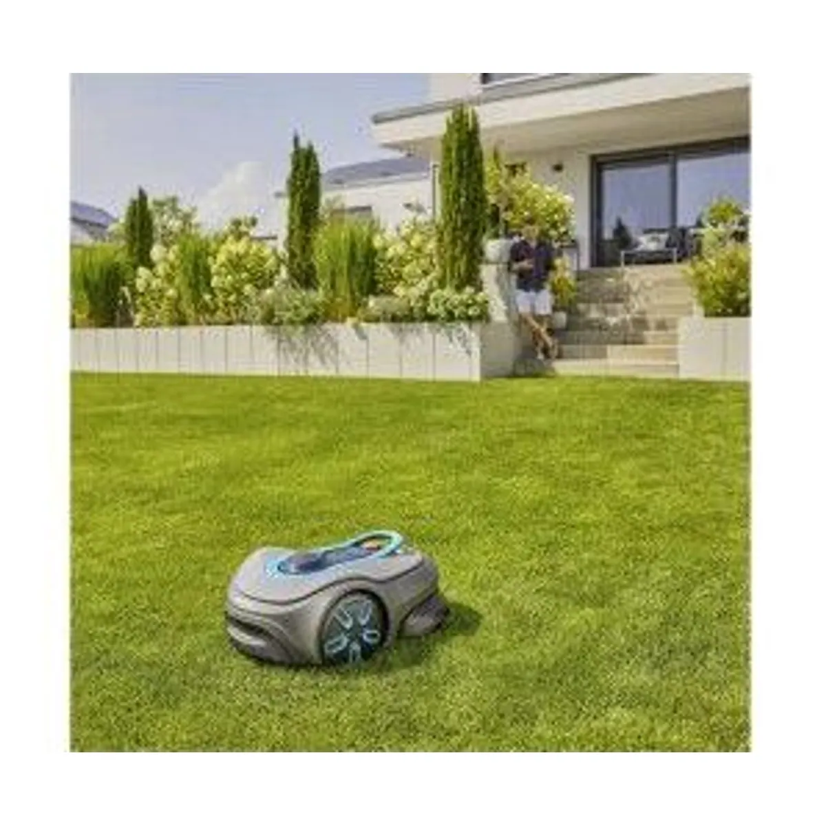 Gardena smart Sileno free 1200 Set, vollautomatischer Rasenmäher, App-Steuerung, leise im Betrieb 5